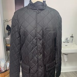 Black quilted Polo Coat